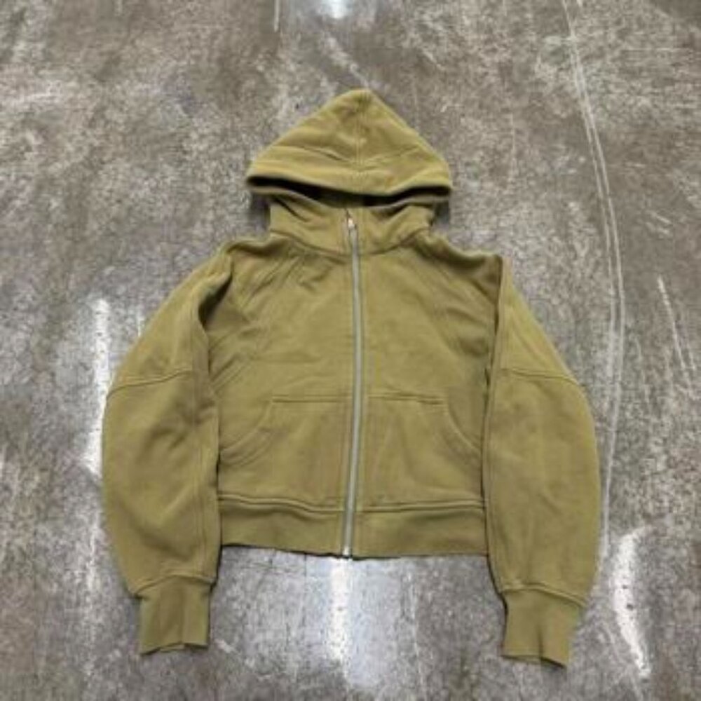 Lululemon Women's Khaki and Green Hoody